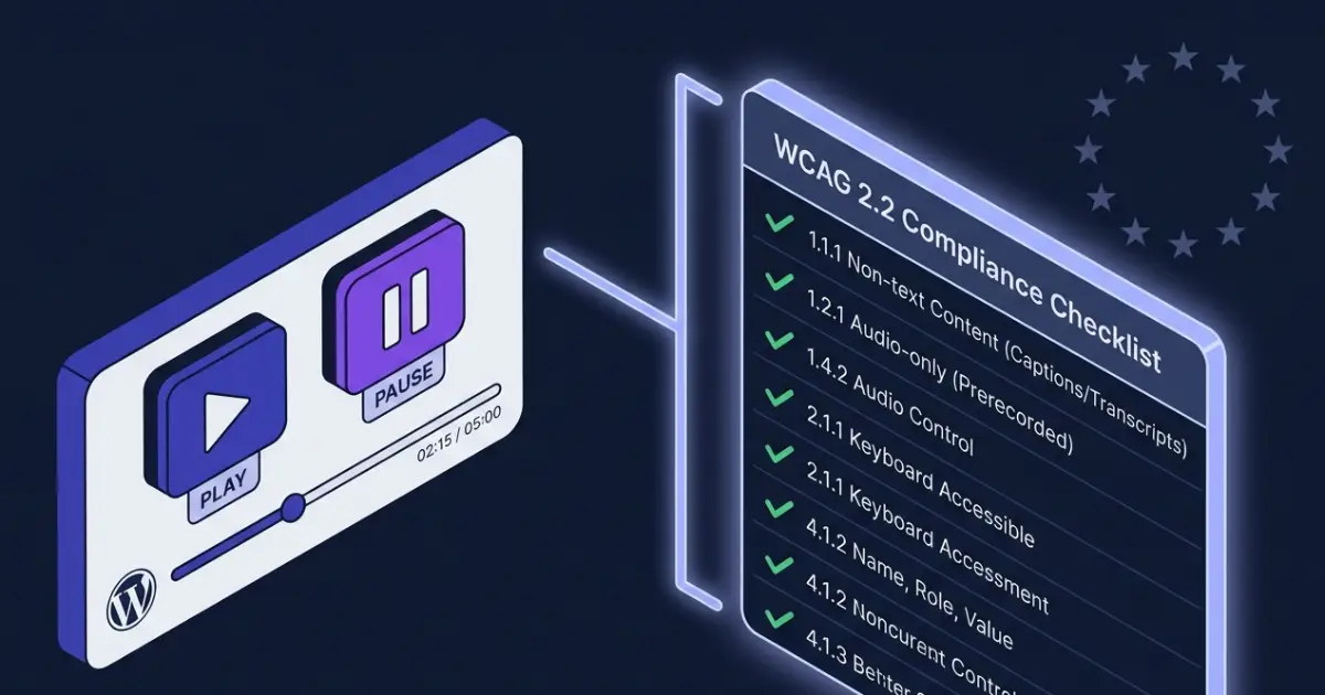 WCAG 2.2 Audio Compliance for WordPress: 2026 Guide